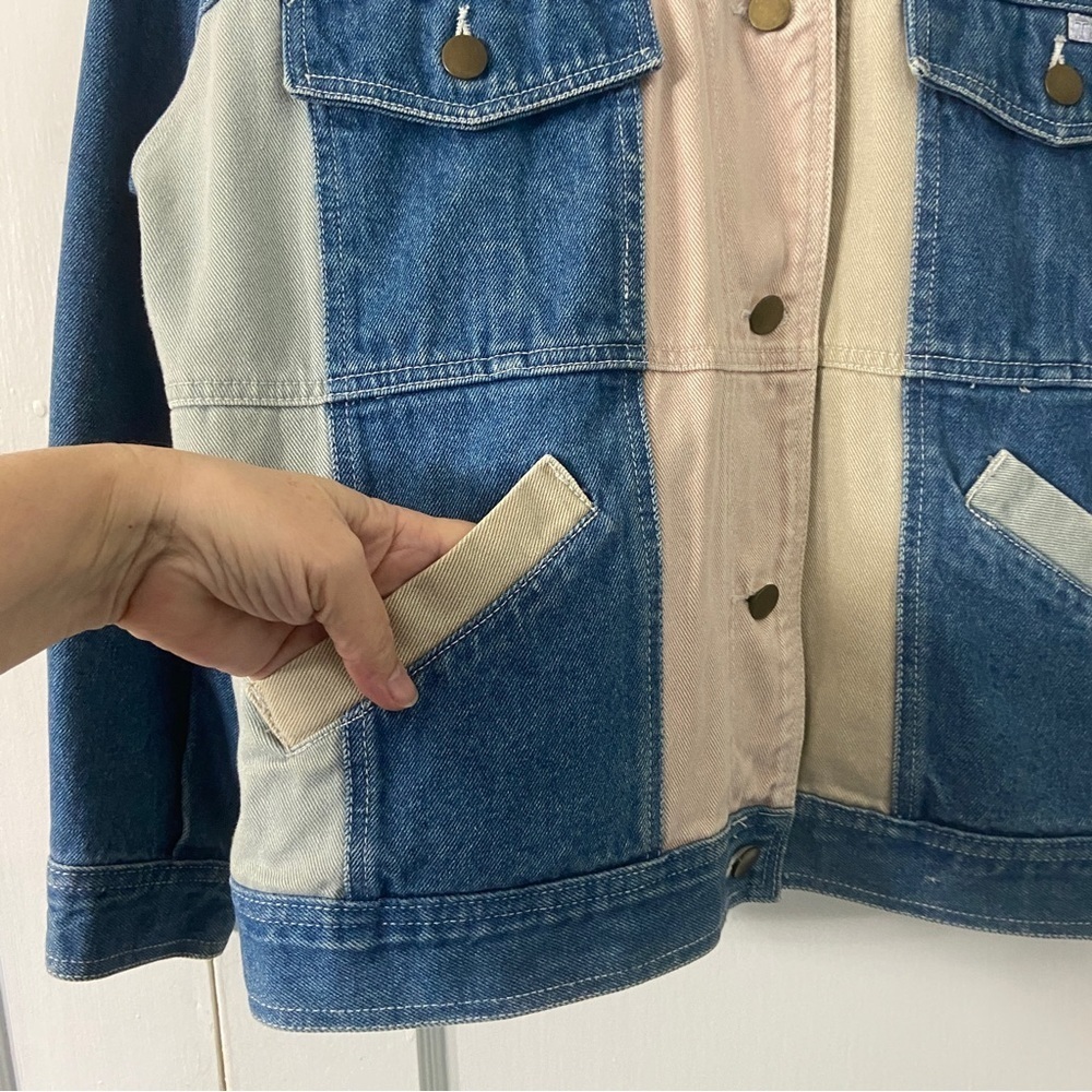 Together Vintage Patchwork Jean Jacket - image 3